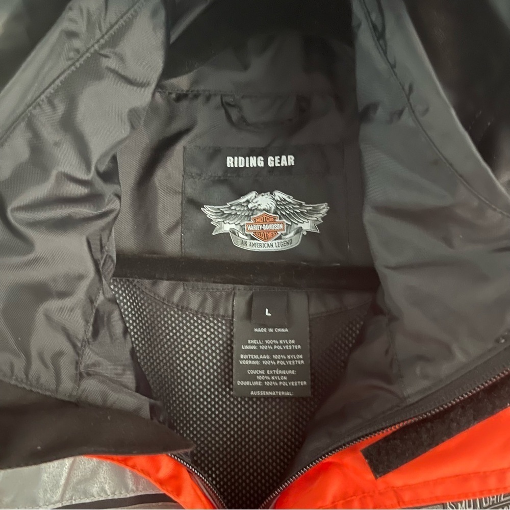 Harley-Davidson Hi Vis Rain Reflectorizant Suit Man Size L - Picture 9 of 12